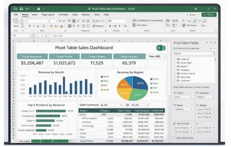 Convert Excel Data into Table