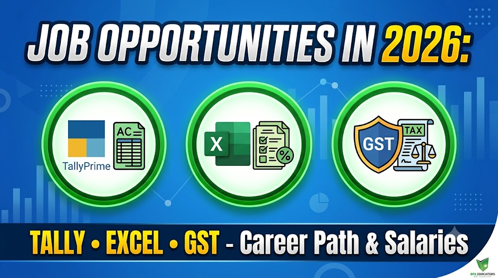 career after learning Tally Excel GST